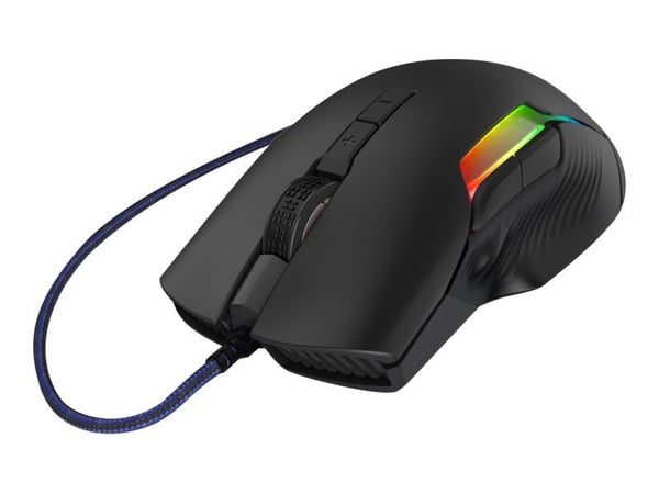 Hama uRage Reaper 600 - Mus - ergonomisk - høyre- og venstrehåndet - optisk - 8 knapper - kablet - USB - svart