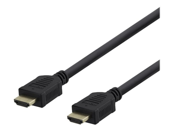 DELTACO - Premium High Speed - HDMI-kabel med Ethernet - HDMI hann til 19 pin micro HDMI Type D hann - 1 m - svart - støtte for 4K 60 Hz (3840 x 2160)