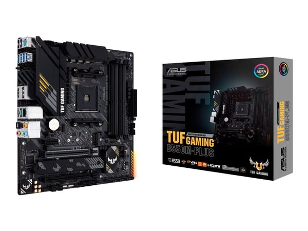 ASUS TUF GAMING B550M-PLUS - Hovedkort - micro ATX - Socket AM4 - AMD B550 Chipset - USB-C Gen2, USB 3.2 Gen 1, USB 3.2 Gen 2 - 2.5 Gigabit LAN - i...