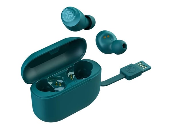 JLab Audio Go Air POP - True wireless-hodetelefoner med mikrofon - i øret - Bluetooth - sjøgrønn