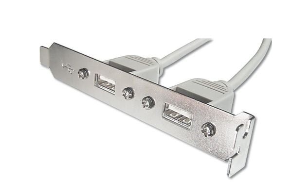 ASSMANN - USB-panel - 5 pin i linje (hunn) til USB (hunn) - 25 cm - beige