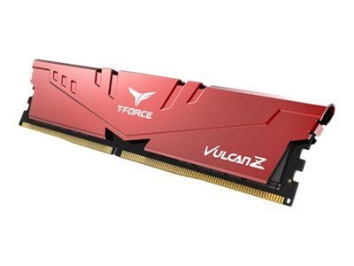 Team Group T-FORCE VULCAN Z TLZRD416G3200HC16F01, 16 GB, 1 x 16 GB, DDR4, 3200 MHz, 288-pin DIMM, Punainen
