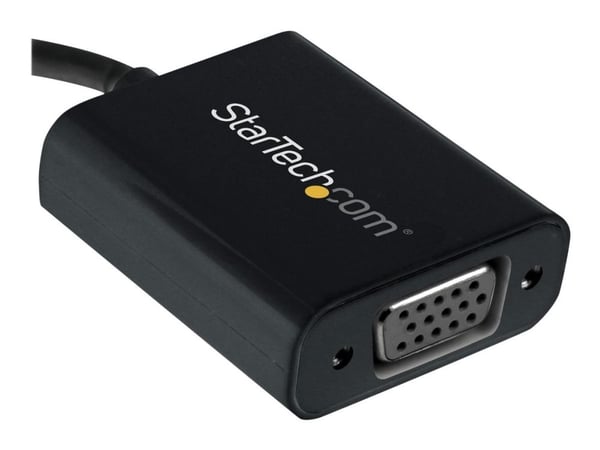 StarTech USB-C to VGA Adapter - Black - 1080p - Video Converter For Your MacBook Pro - USB C to VGA Display Dongle (CDP2VGA) - USB/VGA-adapter - US...