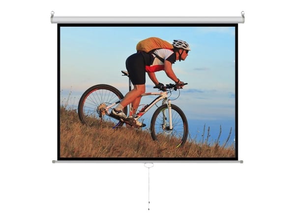 ART MS-120 - Projektorduk - takmontering, väggmontering - 120" (305 cm) - 4:3 - Matte White