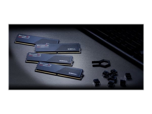 G.Skill Ripjaws S5 - DDR5 - sett - 32 GB: 2 x 16 GB - DIMM 288-pin - 5600 MT/s / PC5-44800 - CL40 - 1.2 V - ikke-bufret - ikke-ECC - matt svart