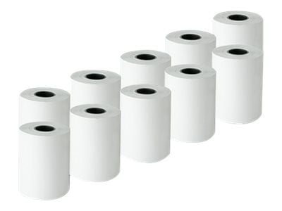 Qoltec - Hvit - Rull (5,7 cm x 20 m) - 55 g/m² - 10 rull(er) termisk papir