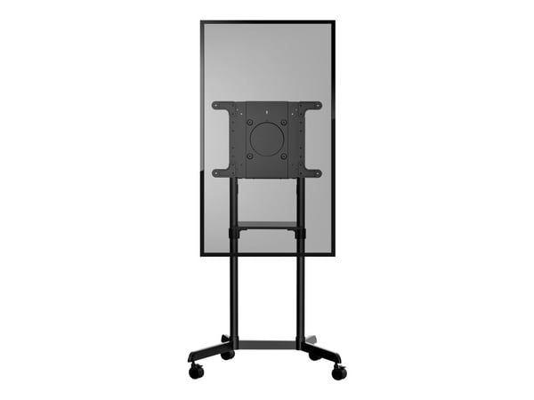 Startech Mobile TV Cart, Portable Rolling TV Stand for 37-70" VESA Display (154lb/70kg), with Shelf & Storage Compartment, Rotate/Tilt Display, Uni...