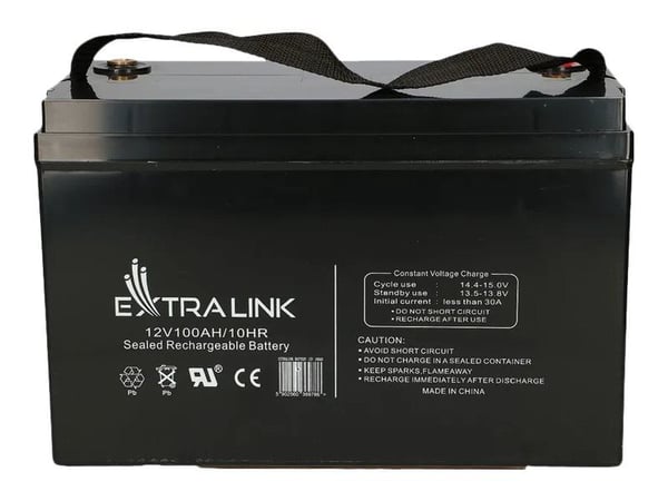 Extralink AKUMULATOR BATTERY ACCUMULATOR AGM 12V 100AH - Batterie, 12 V, 100 ah, 1 kpl, 5 vuosi/vuosia, Musta, Sealed Lead Acid (VRLA)