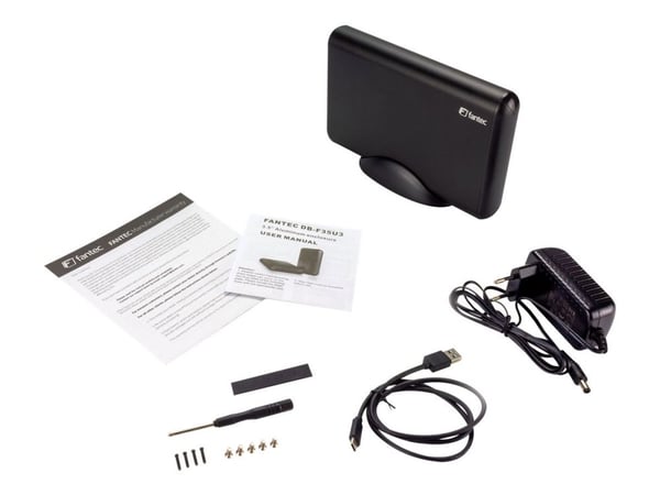 FANTEC DB-F35U3 - Lagringspakke - 3,5" - SATA 6Gb/s - USB 3.0 - svart