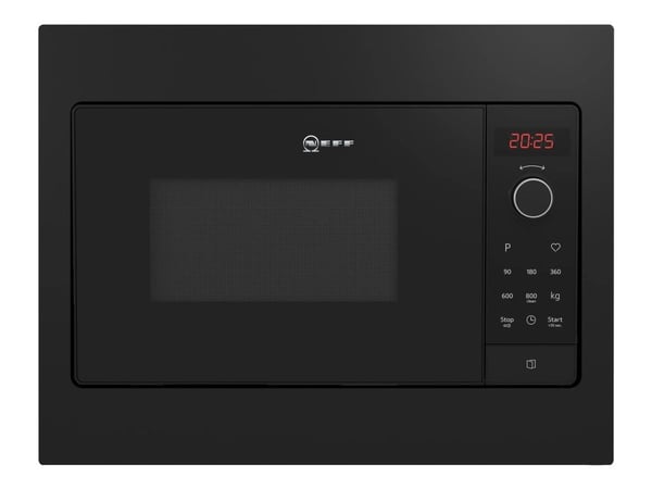 Neff N 30 HLAWG25S3 - Mikrobølgeovn - innebygd - 20 liter - 800 W - svart