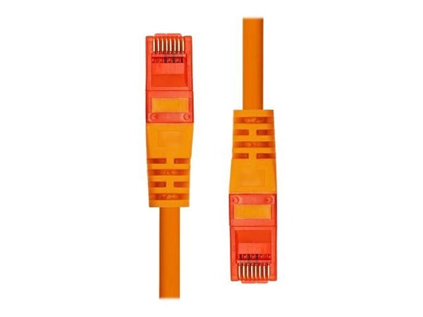ProXtend - Koblingskabel - RJ-45 (hann) til RJ-45 (hann) - 10 m - 5 mm - UTP - CAT 6 - IEEE 802.3af - med støvel, uten hindringer, flertrådet - ora...