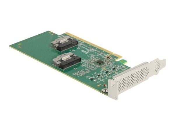 Delock - Lagringskontroller - 4-kanals - U.2 NVMe - lav profil - PCIe 4.0 x16