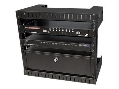 StarTech.com 8U 19" Wall Mount Network Rack - 12" Deep 2 Post Open Frame Server Room Rack for Data/AV/IT/Computer Equipment/Patch Panel with Cage N...