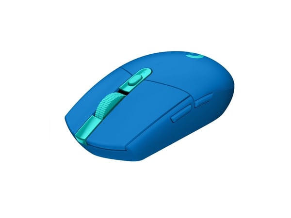 Logitech G G305 - Mus - optisk - 6 knapper - trådløs - 2.4 GHz - USB trådløs mottaker - blå