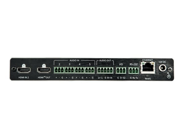 Kramer Electronics DSP-62-AEC, AV-matriisikytkin, 3840 x 2160 pikseliä, 18 Gbit/s, Musta, Alumiini, CE, FCC