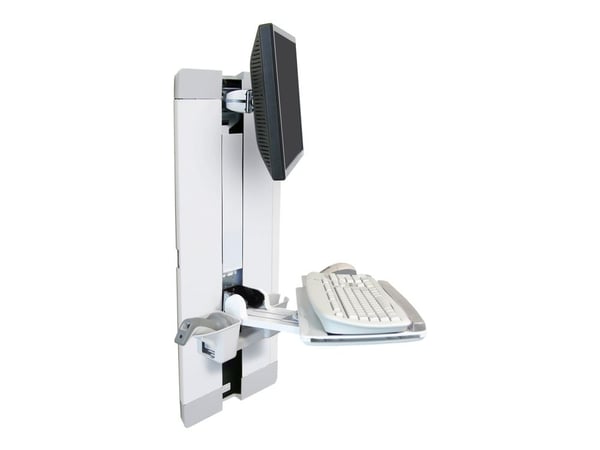 Ergotron StyleView - Monteringssett (tastaturhylle, håndleddsstøtte, musepung, loddrett panelløfteinnretning) - for LCD-skjerm / PC-utstyr - pasien...