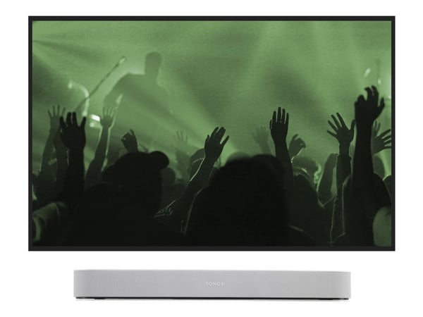 Flexson B-FWM - Brakett - for lydplanke - høykvalitets stål - hvit - veggmonterbar - for Sonos Beam