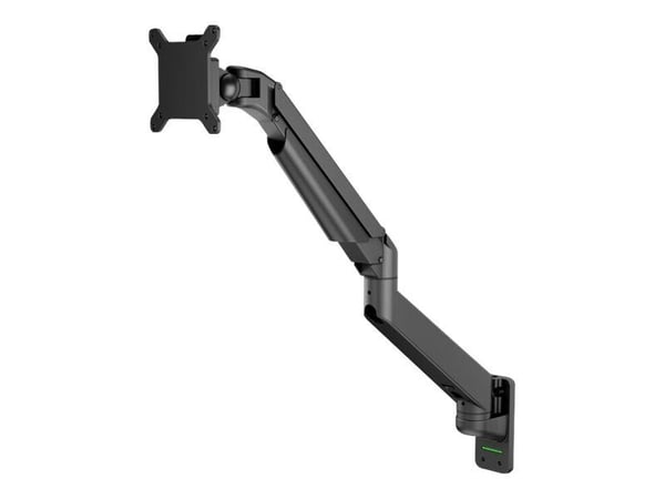 Multibrackets M VESA Gas Lift Arm Wall Single - Monteringssett (leddarm, veggmontering) - for LCD-skjerm - aluminium - svart - skjermstørrelse: 15"...