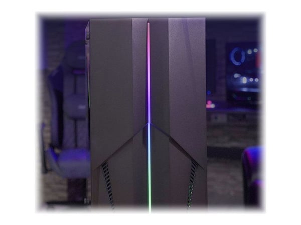 AeroCool Mecha - MT - ATX - sidepanel med vindu (herdet glass) - ingen strømforsyning (ATX) - svart - USB/lyd