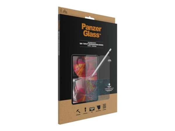 PanzerGlass™ | Case-Friendly - Skærmbeskytter for nettbrett - Kant-til-kant passform - Krystalklar | Apple 10,9-tommers iPad Air (4. generasjon); 1...