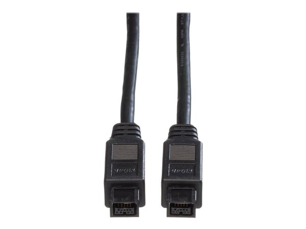 Roline - IEEE 1394-kabel - FireWire 800 (hann) til FireWire 800 (hann) - 1.8 m - svart