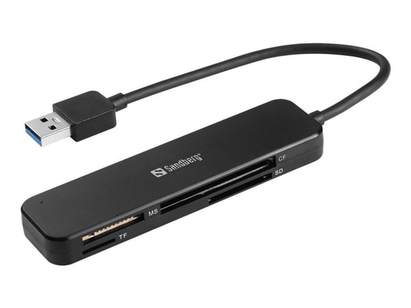 Sandberg - Kortinlukija (MS, MMC, SD, TransFlash, microSD, SDHC, SDXC) - USB 3.0