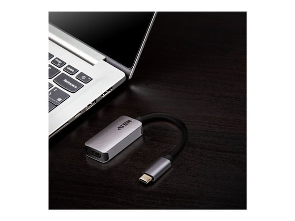 ATEN UC3008A1 - Video/audio-adapter - USB-C (hann) til HDMI (hunn) - USB 3.2 Gen 1 / Thunderbolt 3 / DisplayPort (Alt Mode) - 15.4 cm - 4 K 60 Hz (...