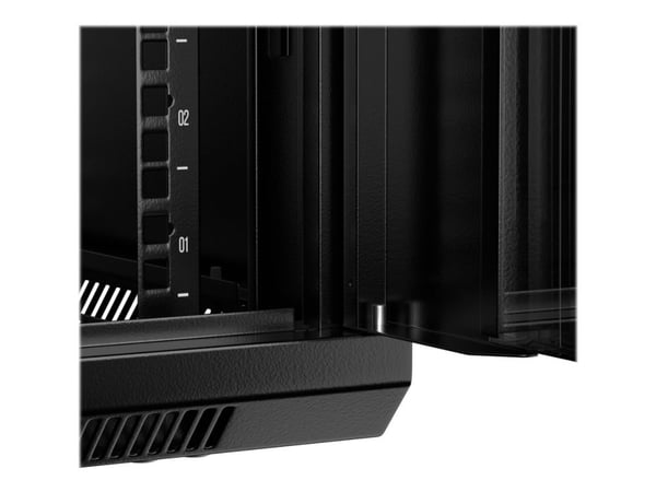 Netrack - Rack - väggmontering - svart - 15U - 19"