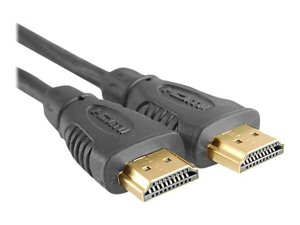 Qoltec - High Speed - HDMI-kabel med Ethernet - HDMI hann til HDMI hann - 2 m - svart - 4K-støtte, 1080p-støtte, støtte for Dolby DTS-HD Master Aud...