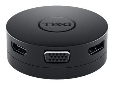 DELL DA300, Kabel, USB 3.0 (3.1 Gen 1) Type-C, USB Type-A, 10,100,1000 Mbit/s, Svart, Dell