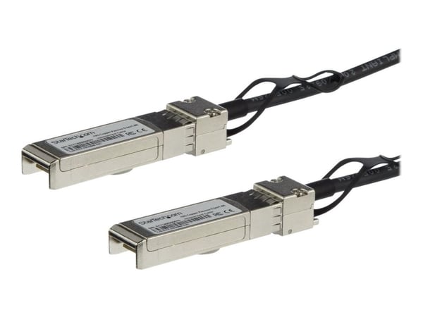 StarTech.com MSA Uncoded Compatible 2m 10G SFP+ to SFP+ Direct Attach Breakout Cable Twinax, 10GbE SFP+ Copper DAC 10Gbps Low Power Passive Transce...