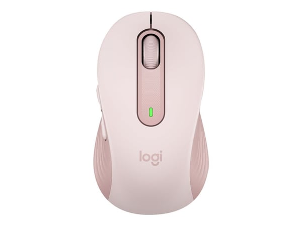 Logitech Signature M650 - Mus - optisk - 5 knapper - trådløs - 2.4 GHz, Bluetooth - Logitech Logi Bolt USB-mottaker - rosa