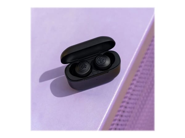 JLab Audio Go Air POP - True wireless-hodetelefoner med mikrofon - i øret - Bluetooth - svart