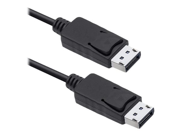 Qoltec - DisplayPort-kabel - DisplayPort (hann) til DisplayPort (hann) - DisplayPort 1.2 - 1.5 m - 1080p-støtte, 5K 30Hz støtte - svart