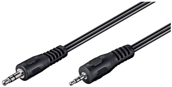 Goobay AVK 313-200 2.0m, 2.5mm, Hankjønn, 3.5mm, Hankjønn, 2 m, Sort