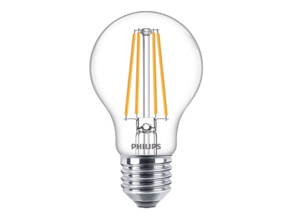 Philips Hehkulankalamppu, kirkas 75W A60 E27 x3, 8,5 W, 75 W, E27, 1055 lm, 15000 h, Lämmin valkoinen