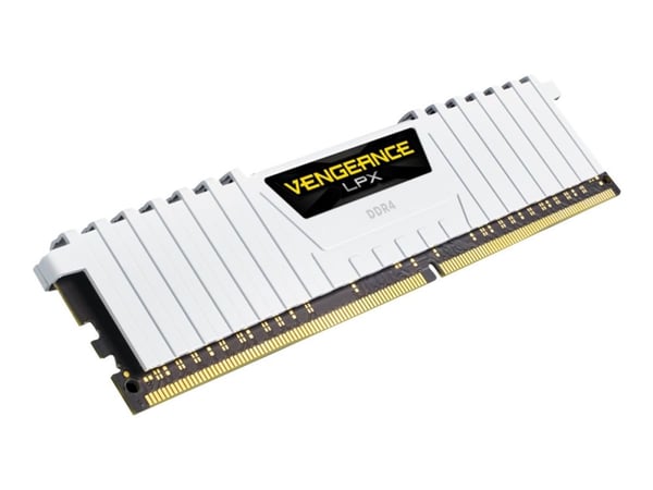 CORSAIR Vengeance LPX - DDR4 - sett - 32 GB: 2 x 16 GB - DIMM 288-pin - 3200 MT/s / PC4-25600 - CL16 - 1.35 V - ikke-bufret - ikke-ECC - hvit