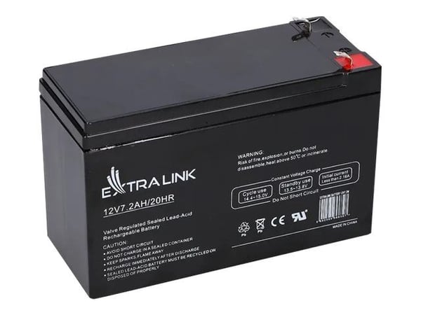 Extralink - UPS-batteri - blysyre - 7.2 Ah - svart