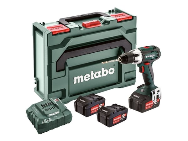 Metabo BS 18 LT SET - Drill/driver - trådløs - 2 hastigheter - nøkkelfri borhylse 13 mm - 60 N·m - 3 batterier - 18 V