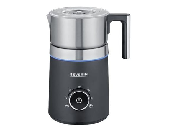 SEVERIN SM 3586 Spuma 700 - Melkeskummer - 0.7 liter - 500 W - børstet rustfritt stål / svart
