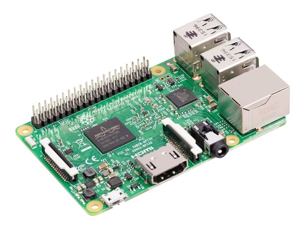 Raspberry Pi 3 Model B - Enkeltbrettsdatamaskin - Broadcom BCM2837 / 1.2 GHz - RAM 1 GB - 802.11b/g/n, Bluetooth 4.1