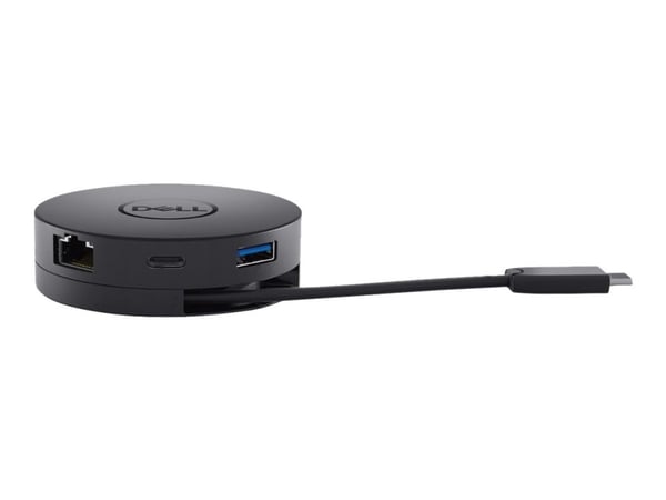 DELL DA300, Kabel, USB 3.0 (3.1 Gen 1) Type-C, USB Type-A, 10,100,1000 Mbit/s, Svart, Dell