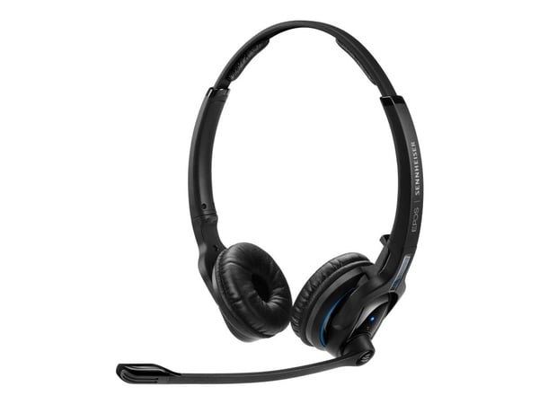 EPOS IMPACT MB Pro 2 - Hodesett - on-ear - Bluetooth - trådløs - svart med blå ring