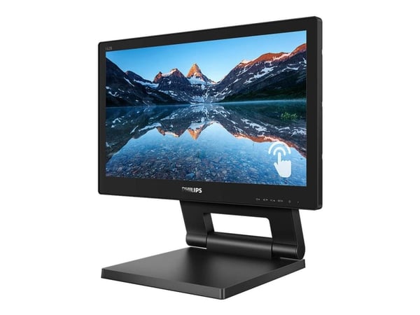 Philips B Line 162B9T - LED-skjerm - 16" (15.6" synlig) - berøringsskjerm - 1366 x 768 @ 60 Hz - TN - 220 cd/m² - 500:1 - 4 ms - HDMI, DVI, Display...
