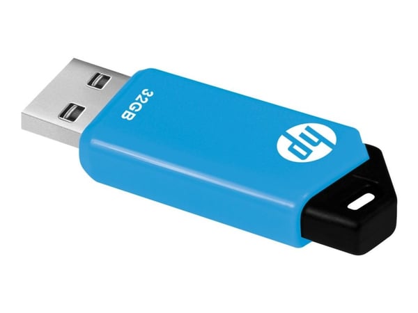 HP v150w, 32 GB, USB A-tyyppi, 2.0, 14 MB/s, Liuku, Musta, Sininen