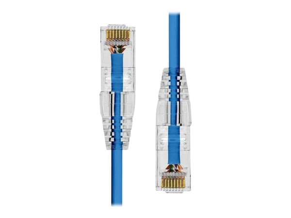 ProXtend Ultra Slim - Liitäntäkaapeli - RJ-45 (han) til RJ-45 (han) - 4 m - 3,6 mm - UTP - CAT 6 - halogeenisuojattu, kestävä - sininen