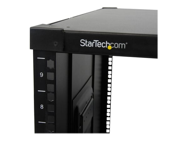 Startech Flyttbar serverhylla med handtag - 9U - Rack - svart - 9U - 23"