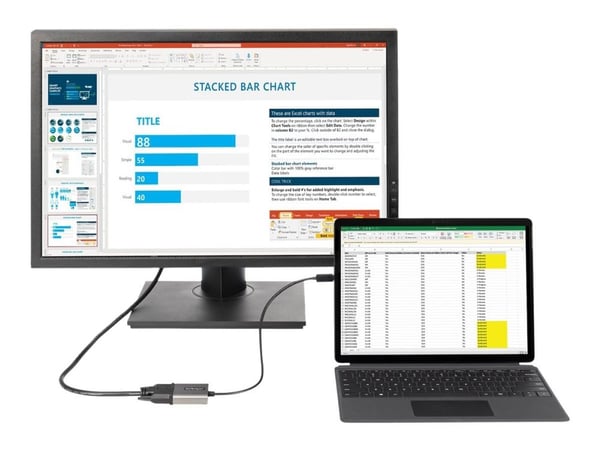 StarTech.com CDP2DVIEC, USB Type-C, DVI-lähtö, 1920 x 1200 pikseliä