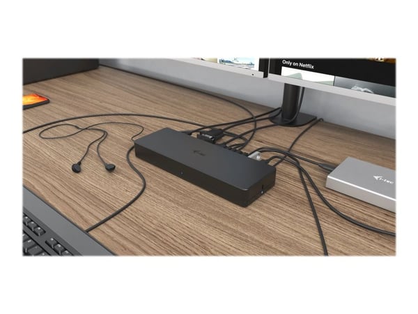 i-Tec - Dokkingstasjon - USB-C / Thunderbolt 3 - HDMI, DVI - 1GbE - Europa
