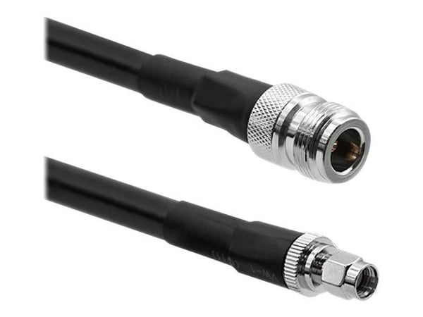 Qoltec 57027, 3 m, LMR400, N-tyyppi, RP-SMA, Musta